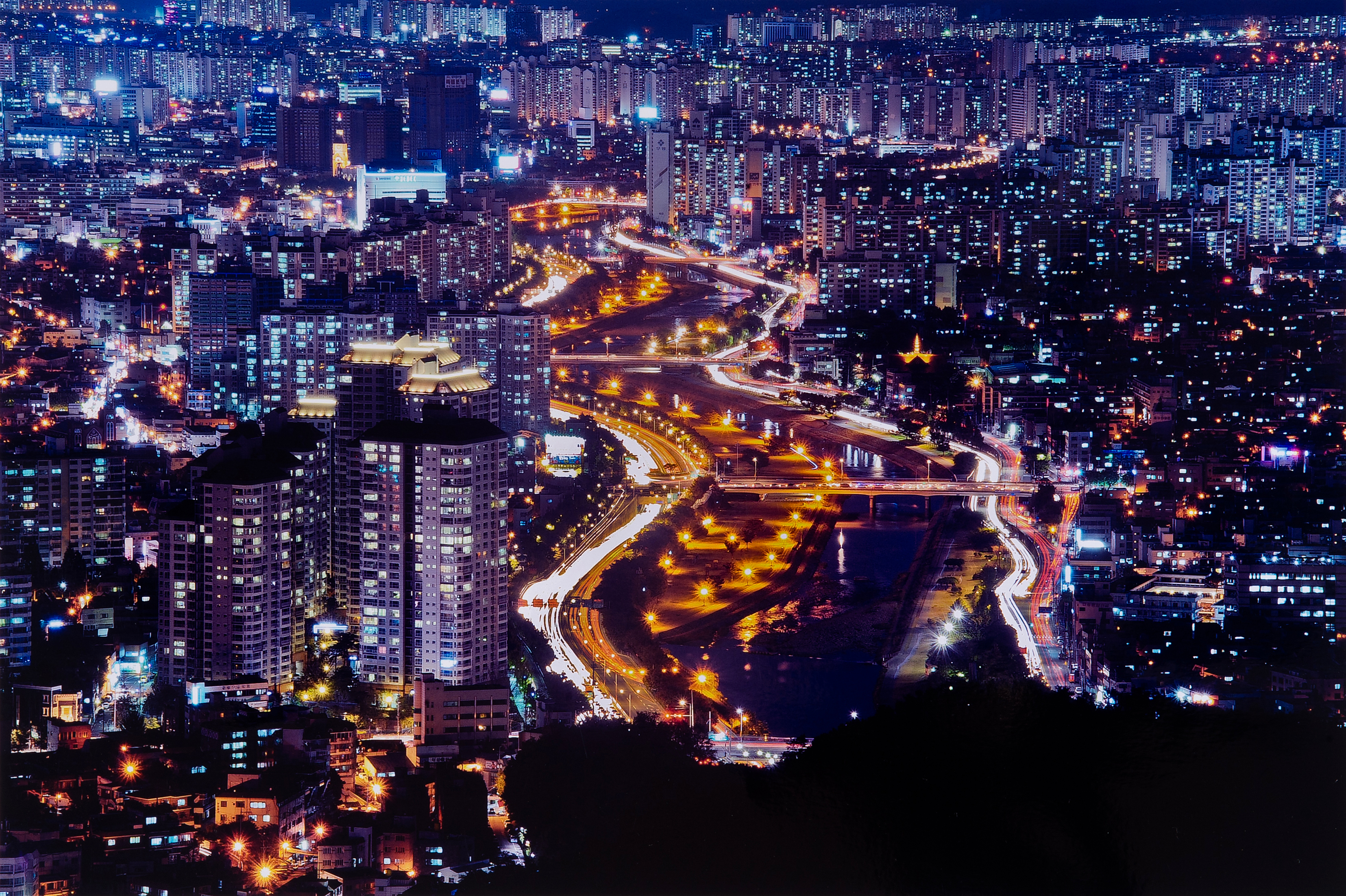 Daegu Metropolitan City Night View!